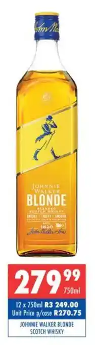 Ultra Liquors Johnnie walker blonde scotch whisky offer