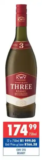 Ultra Liquors Kwv 3yo brandy offer