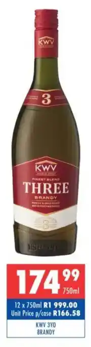 Ultra Liquors Kwv 3yo brandy offer