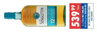 Ultra Liquors The singleton 12yo single malt whisky offer