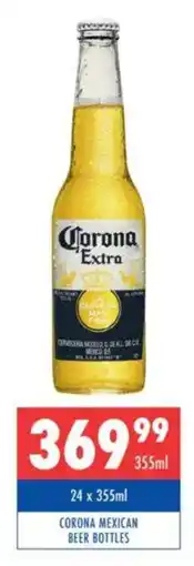 Ultra Liquors Corona mexican beer bottles offer