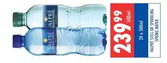 Ultra Liquors Valpre still or sparkling spring water offer