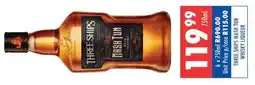 Ultra Liquors Three ships mash tun whisky liqueur offer