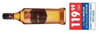 Ultra Liquors Klidrift copper royale brandy spirit liqueur offer