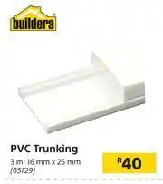 Builders PVC Trunking 3m 16mm x 25mm