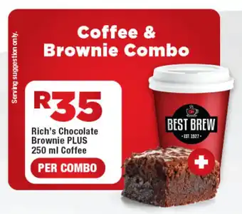 OK Express Rich's Chocolate Brownie PLUS Coffee offer