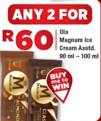 OK Express Ola Magnum Ice Cream Asstd. offer