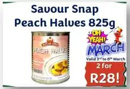 Foodeez Savour Snap Peach Halves offer