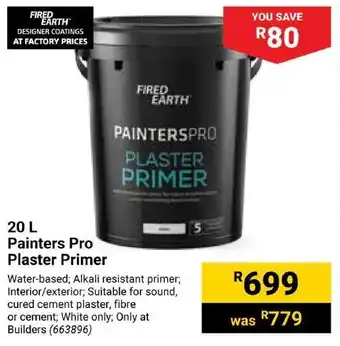 Builders Express FIRED EARTH Painters Pro Plaster Primer offer