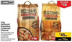 Builders Express LIVING OUT Hardwood Briquettes/ Lumpwood Charcoal offer