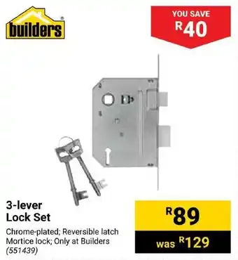 Builders Express 3-lever Lock Set offer