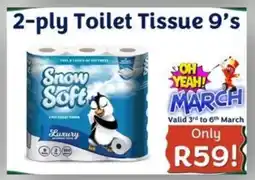 Foodeez Snow Soft 2-ply Toilet Tissue offer