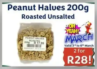 Foodeez Peanut Halves Roasted Unsalted offer