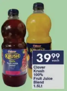 President Hyper Clover Krush 100% Fruit Juice Blend offer