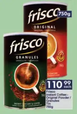 President Hyper Frisco Instant Coffee Original Powder/ Granules Tin offer