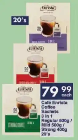 President Hyper Café Enrista Coffee Sachets Regular/ Mild/ Strong offer