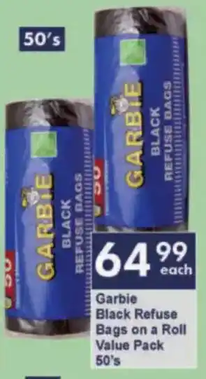 President Hyper Garbie Black Refuse Bags on a Roll Value Pack offer