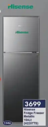 President Hyper Hisense Fridge Freezer Metallic offer