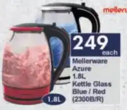 President Hyper Mellerware Azure Kettle Glass Blue/Red offer