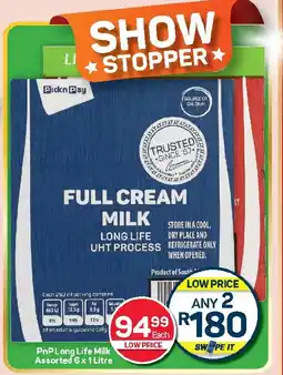 Pick n Pay Hypermarket PnP Long Life Milk Assorted offer