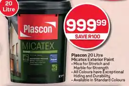 Pick n Pay Hypermarket Plascon Micatex Exterior Paint offer