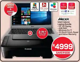 Pick n Pay Hypermarket MECER Intel Celeron Laptop Bundle offer