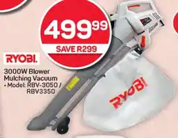 Pick n Pay Hypermarket RYOBI 3000W Blower Mulching Vacuum offer