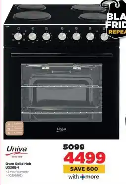 HiFi Corp Univa Oven Solid Hob U336B-1 offer