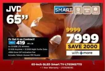 HiFi Corp JVC 65-inch QLED Smart TV-LT65NQ7115 offer