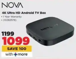 HiFi Corp NOVA 4K Ultra HD Android TV Box offer