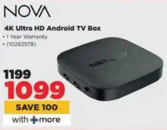 HiFi Corp NOVA 4K Ultra HD Android TV Box offer