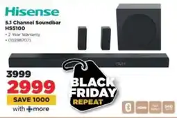 HiFi Corp Hisense 5.1 Channel Soundbar offer