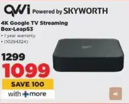 HiFi Corp QWVI 4K Google TV Streaming Box-LeapS3 offer