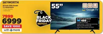 HiFi Corp SKYWORTH 55-inch UHD Google TV 55G6400G offer