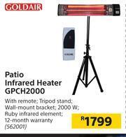 Builders Warehouse Goldair Patio Infrared Heater GPCH2000 offer