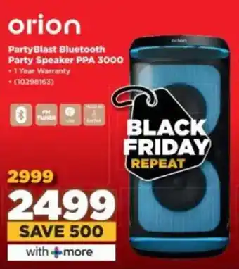 HiFi Corp Orion PartyBlast Bluetooth Party Speaker PPA 3000 offer