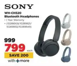 HiFi Corp SONY WH-CH520 Bluetooth Headphones offer