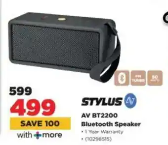 HiFi Corp STYLUS AV BT2200 Bluetooth Speaker offer