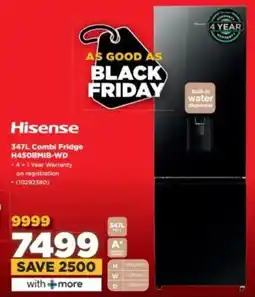 HiFi Corp Hisense Combi Fridge H450BMIB-WD offer