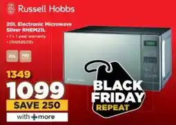 HiFi Corp Russell Hobbs Electronic Microwave Silver RHEM21L offer