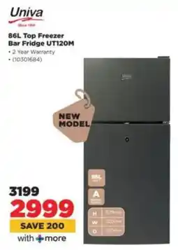 HiFi Corp Univa Top Freezer Bar Fridge UT120M offer