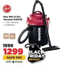 HiFi Corp Hoover Max Wet & Dry Vacuum HWD35 offer