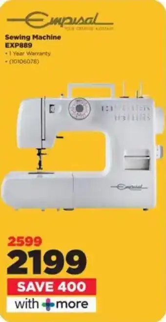 HiFi Corp Empisal Sewing Machine EXP889 offer