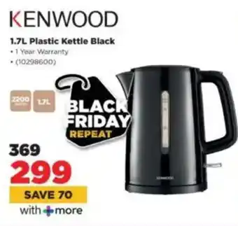 HiFi Corp KENWOOD Plastic Kettle Black offer