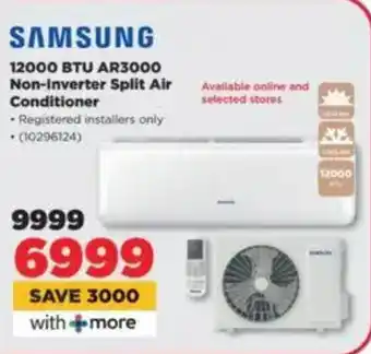 HiFi Corp SAMSUNG 12000 BTU AR3000 Non-Inverter Split Air Conditioner offer