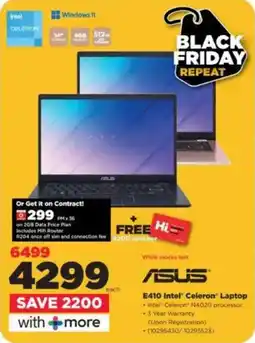 HiFi Corp ASUS E410 Intel Celeron Laptop offer