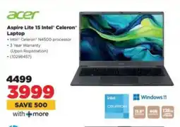 HiFi Corp Acer Aspire Lite 15 Intel Celeron Laptop offer