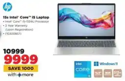 HiFi Corp HP 15s Intel Core i5 Laptop offer