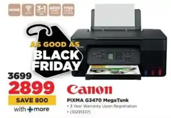 HiFi Corp Canon PIXMA G3470 MegaTank offer