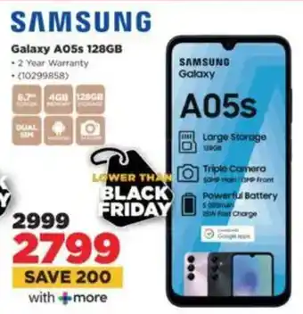 HiFi Corp SAMSUNG Galaxy A05s 128GB offer